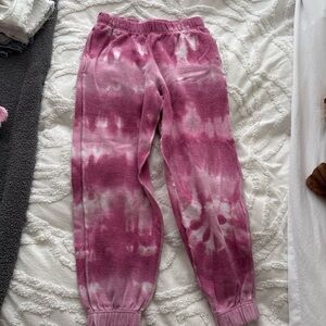 Pacsun Pink Tie-Dye Joggers
